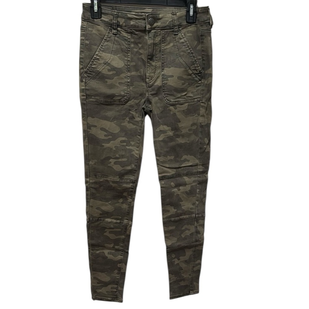 🦅 AEO Green Camo Hi-rise Jeggings Skinny Pants American Eagle